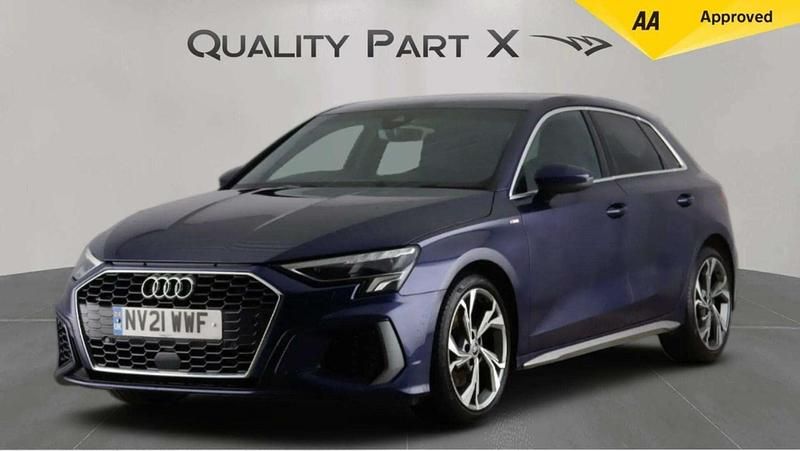 Used Audi A3 S-Line 2021 Blue Sedan