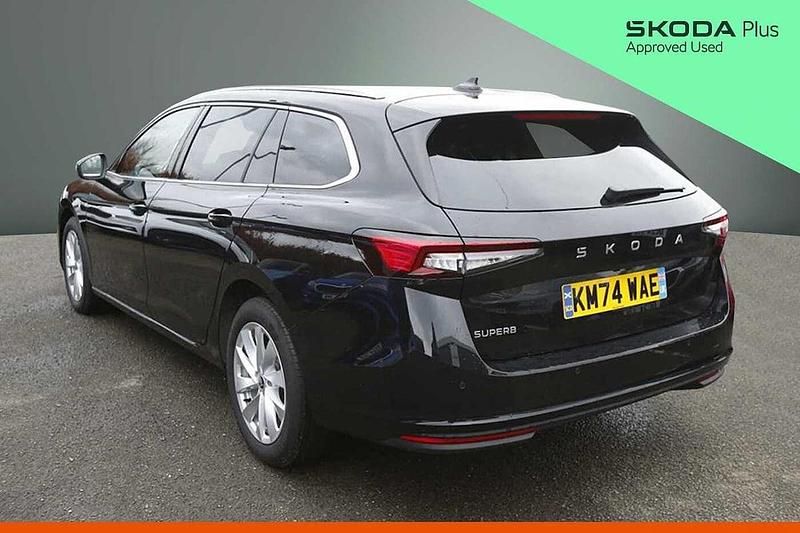 Used Skoda Superb SE Technology 110 HP (80 kW) 2024 Midnight black metallic Estate