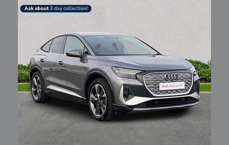 Grey Used 2023 Audi Q4 Sportback e-tron S-Line SUV | £29,118 - Image 1/4