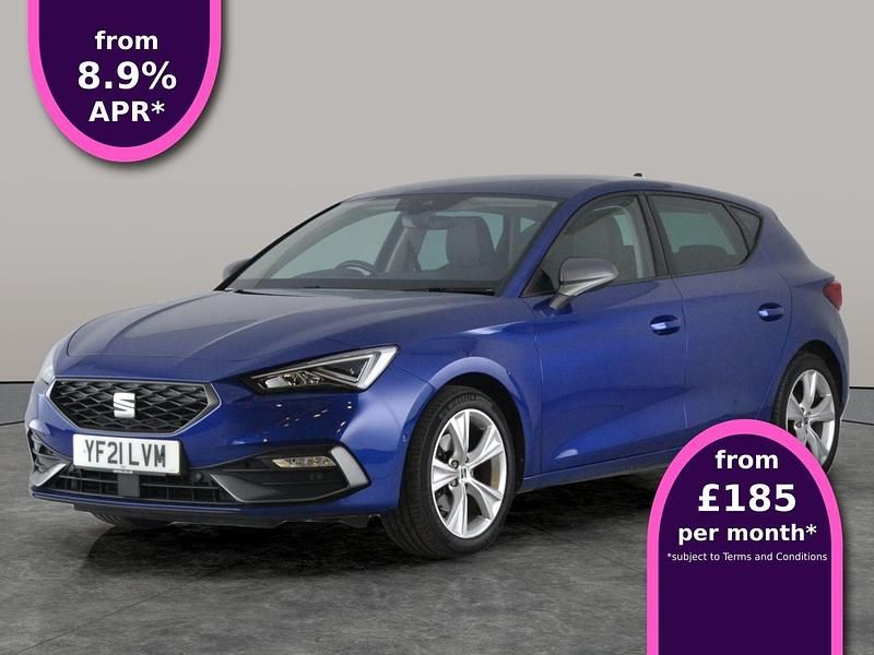 Blue Used 2021 Seat Leon FR Hatchback | £14,432 (Fair price) - Image 1/3