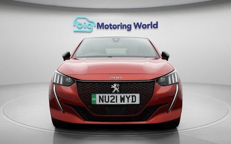 Used Peugeot e-208 Premium 100 kW (136 HP) 2021 Red Hatchback