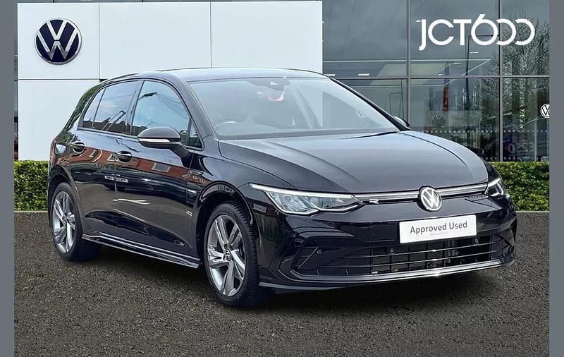 Black Used 2022 VW Golf VIII R-line Hatchback | £21,389 (A bit pricey) - Image 1/4
