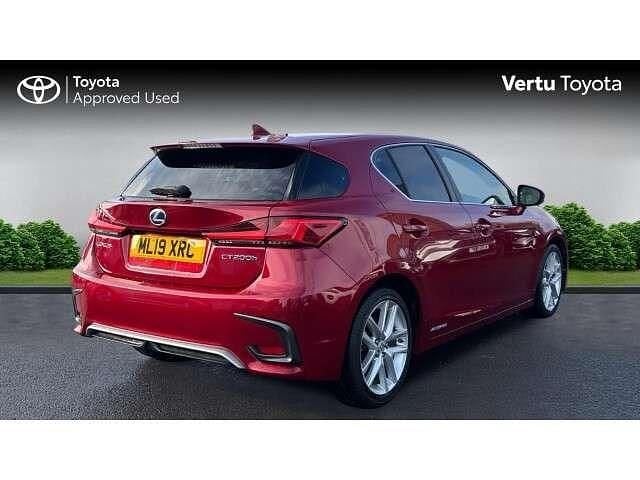 Used Lexus CT200h 136 HP (100 kW) 2019 Red Hatchback
