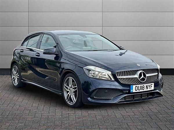 Blue Used 2018 Mercedes A180 AMG line Hatchback | £15,750 (Fair price) - Image 1/4