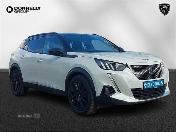 White Used 2020 Peugeot e-2008 GT-line SUV | £12,495 (A bit pricey) - Image 1/4