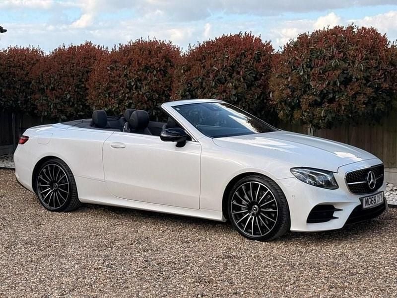 Used Mercedes E350 AMG line 313 HP (230 kW) 2019 White Cabriolet