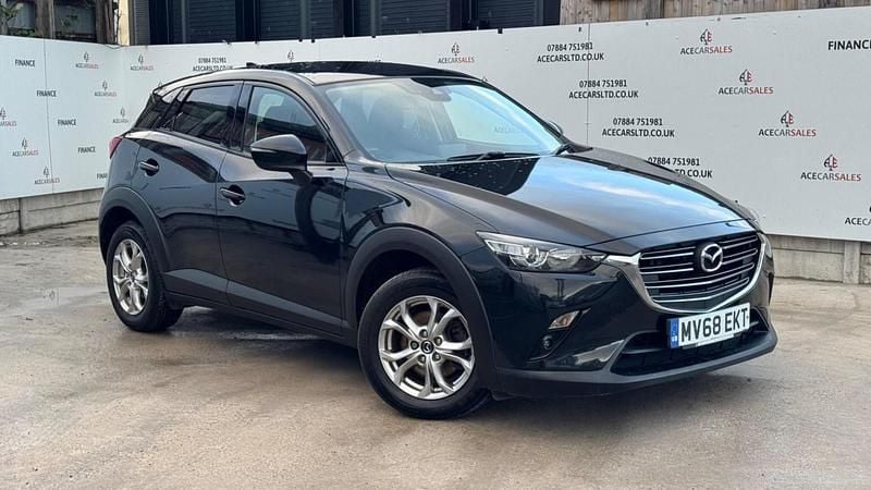 Black Used 2018 Mazda CX-3 SUV | £10,795 (Fair price) - Image 1/4