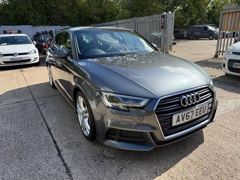 Grey Used 2017 Audi A3 S-Line Hatchback | £11,395 (Fair price) - Image 1/4