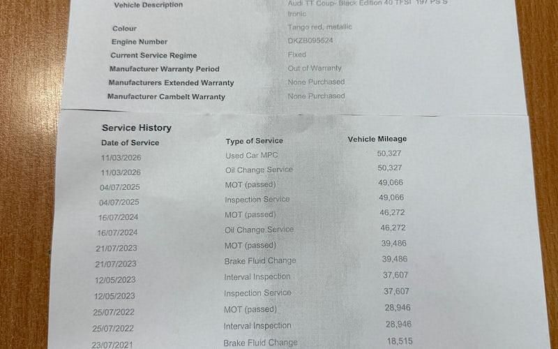 Used Audi TT Black Edition 197 HP (144 kW) 2024 Coupe