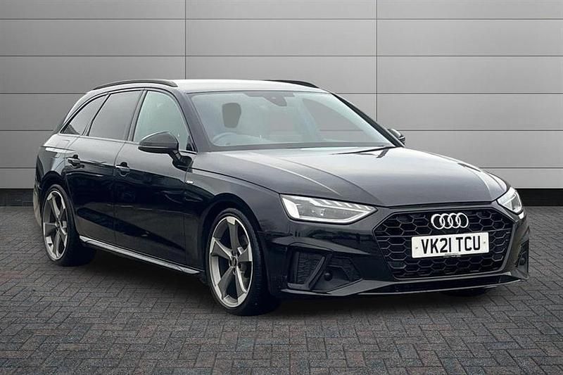 Mythos black Used 2021 Audi A4 Black Edition Estate | £22,695 (Fair price) - Image 1/4
