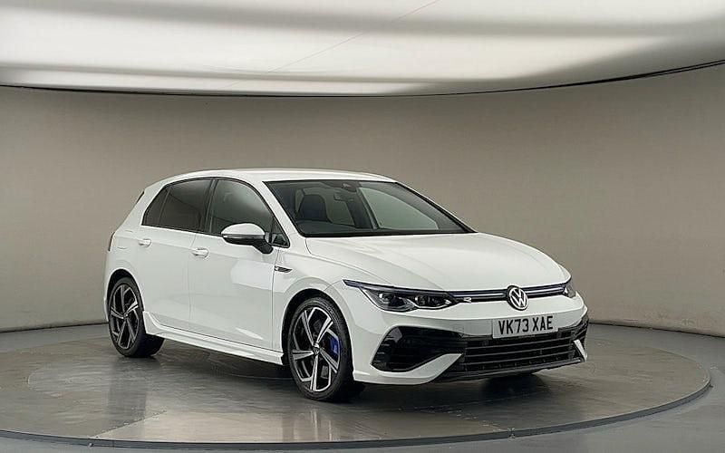 Pure white Used 2023 VW Golf VIII R Hatchback | £34,200 (A bit pricey) - Image 1/4