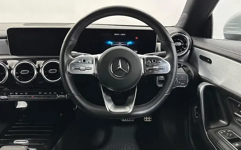 Used Mercedes CLA220 AMG line 190 HP (139 kW) 2020 Silver Coupe