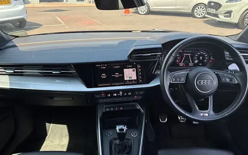 Used Audi A3 S-Line 150 HP (110 kW) 2022 Black Sedan