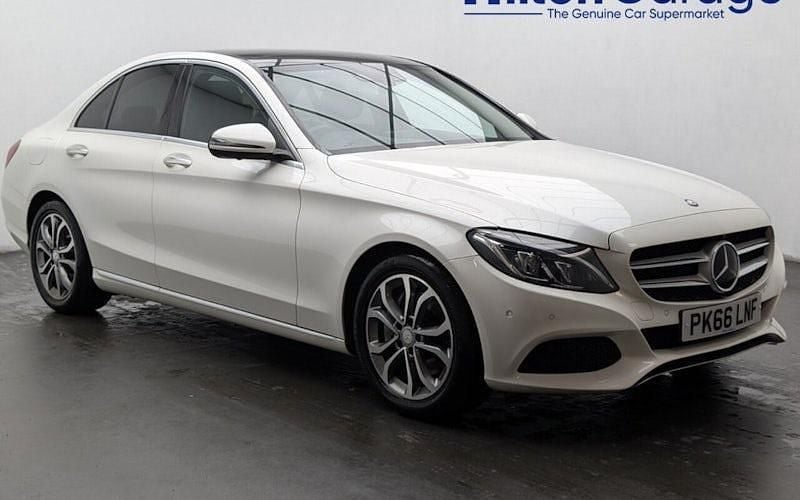 White Used 2016 Mercedes C250 Premium Plus Sedan | £16,350 (Fair price) - Image 1/4