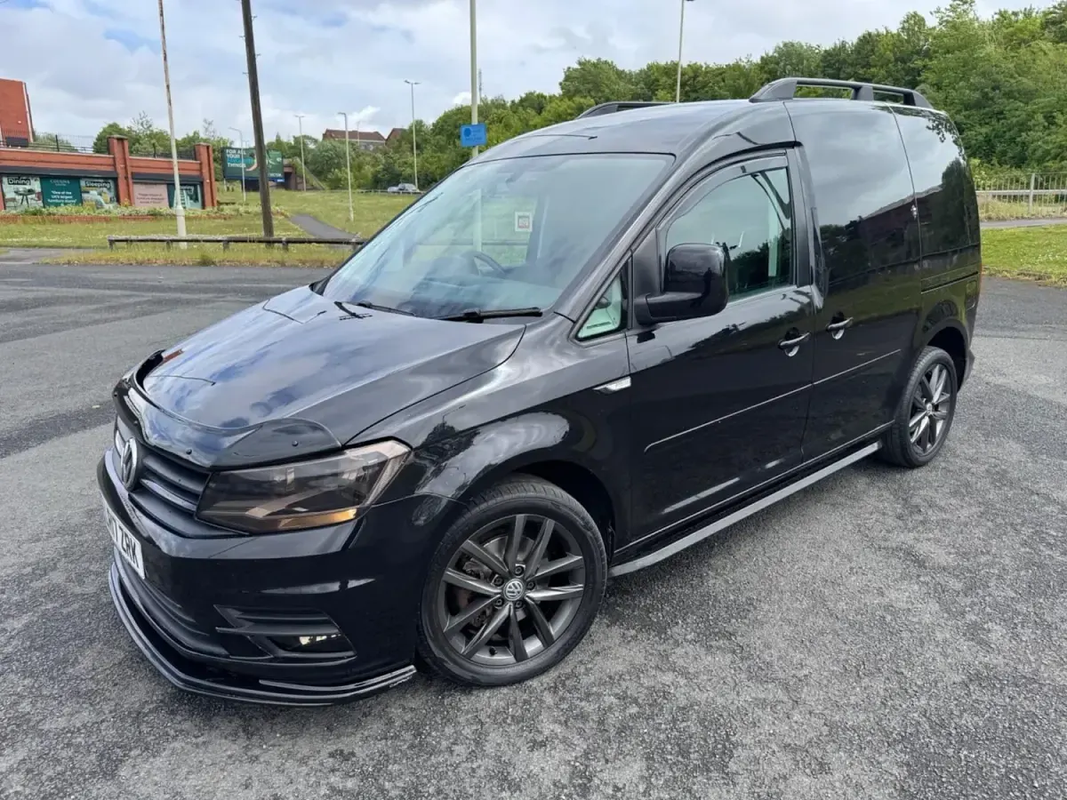 Used VW Caddy Black Edition 102 HP (75 kW) 2017 Black MPV