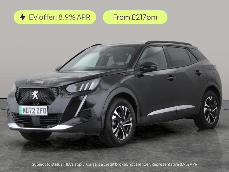 Black Used 2023 Peugeot e-2008 GT SUV | £14,227 (Fair price) - Image 1/2