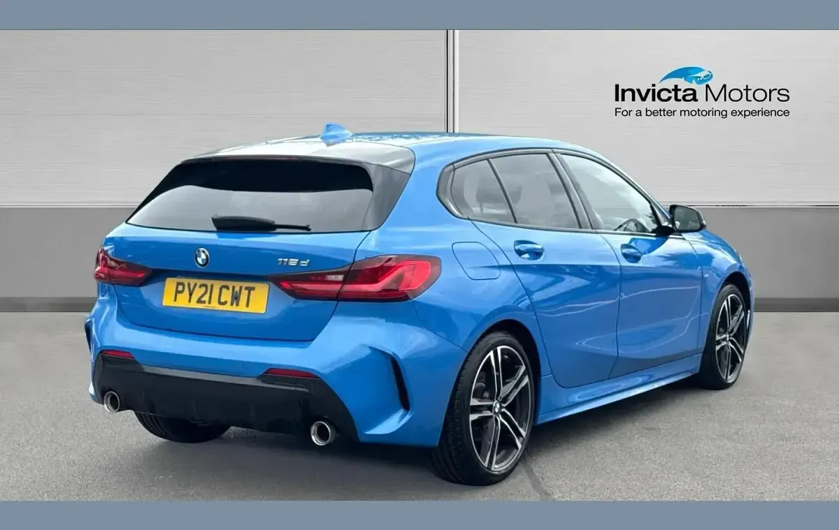 Used BMW 118 M Sport 150 HP (110 kW) 2021 Blue Hatchback