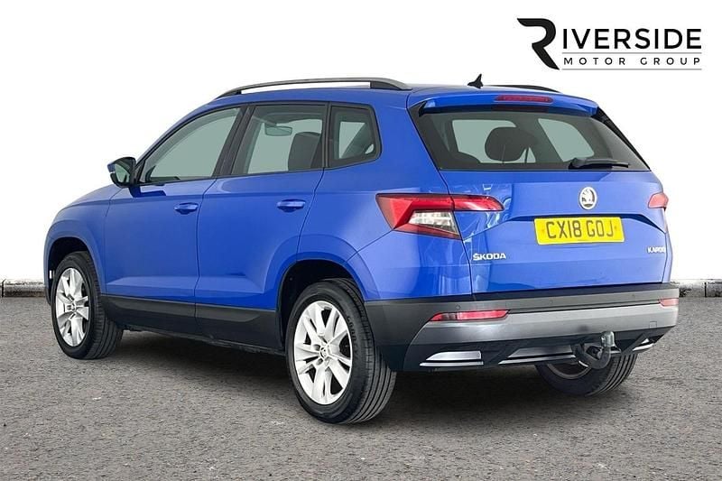 Used Skoda Karoq SE Technology 116 HP (85 kW) 2018 Blue SUV
