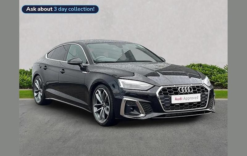 Used Audi A5 Sportback S-Line 150 HP (110 kW) 2023 Black Hatchback