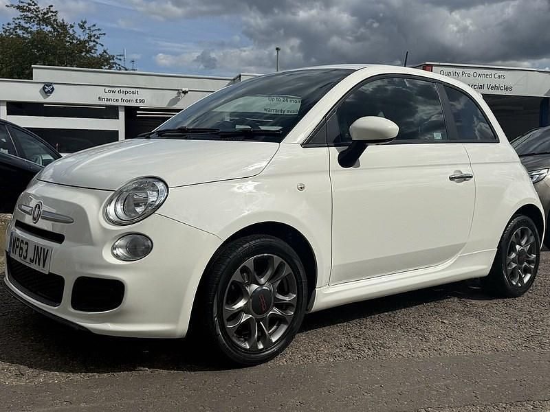 White Used 2013 Fiat 500S S Hatchback | £4,699 (Fair price) - Image 1/4