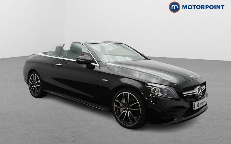Black Used 2022 Mercedes C43 AMG Premium Plus Cabriolet | £39,899 (Expensive) - Image 1/4