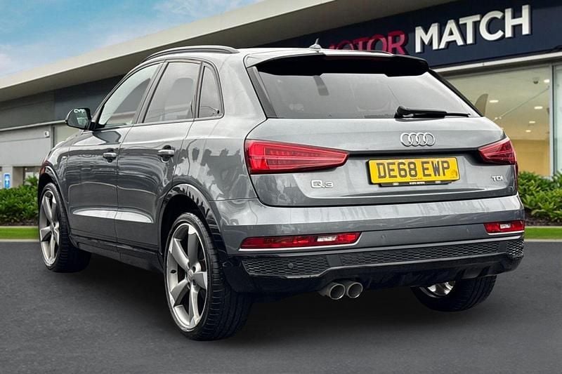 Begagnad Audi Q3 Black Edition 2018 Grå SUV