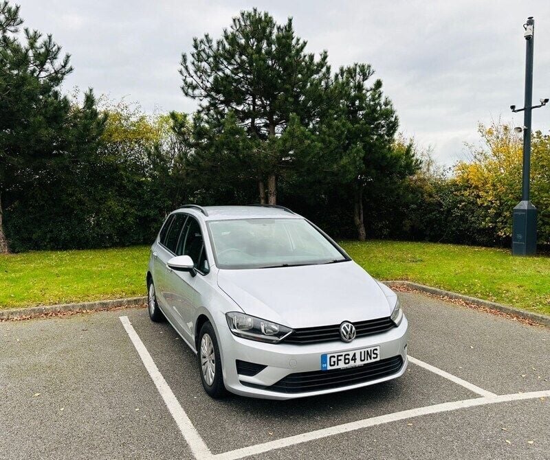 Silver Used 2014 VW Golf Sportsvan S MPV | £7,795 (Fair price) - Image 1/4