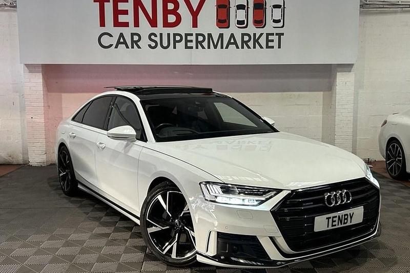 White Used 2021 Audi A8 Black Edition Sedan | £35,795 (A bit pricey) - Image 1/1