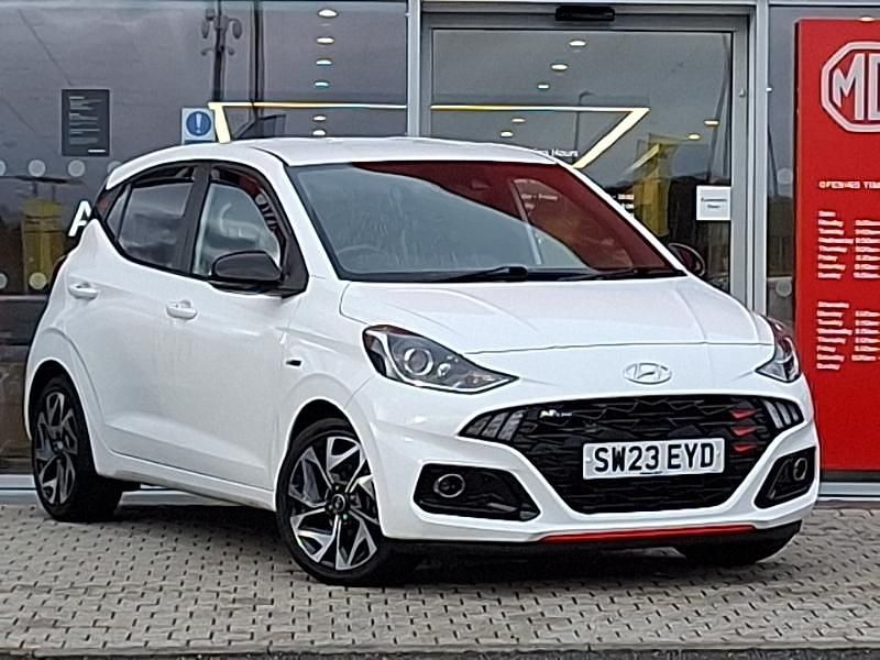 White Used 2023 Hyundai i10 N Line Hatchback | £13,498 (Fair price) - Image 1/4