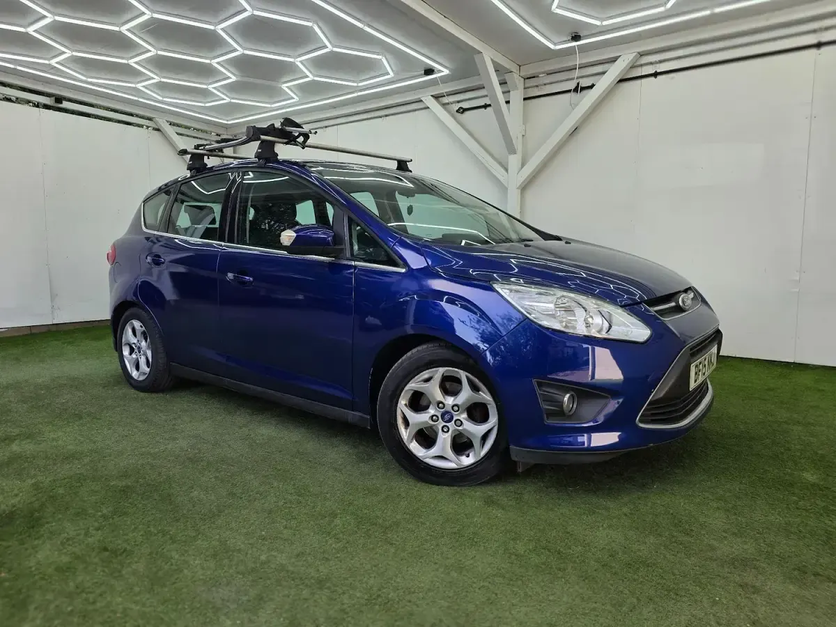 Used Ford C-MAX Zetec 125 HP (91 kW) 2015 Blue MPV
