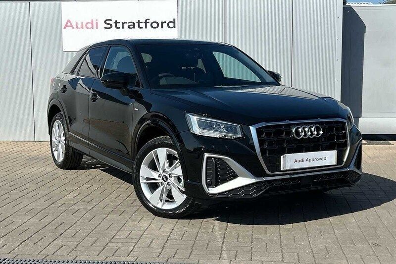 Mythos black metallic Used 2025 Audi Q2 S-Line SUV | £31,950 (Expensive) - Image 1/4