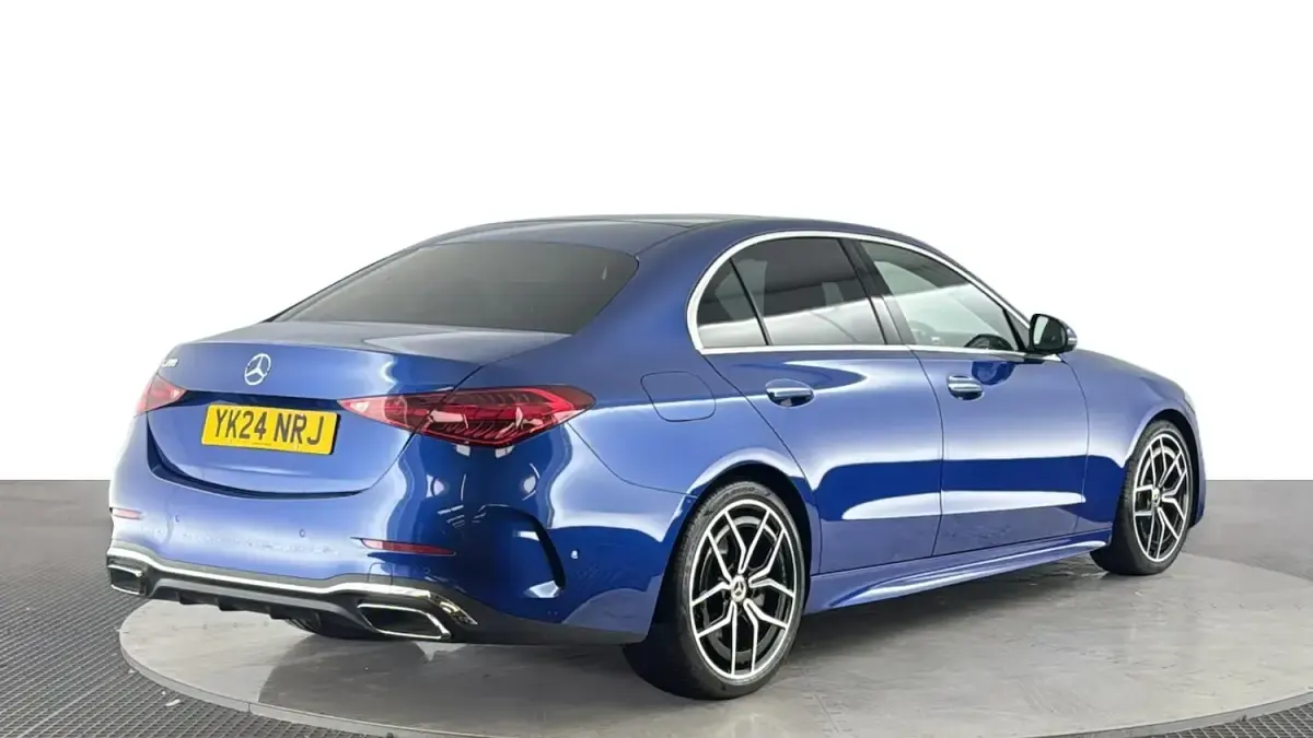 Used Mercedes C200 AMG line 204 HP (150 kW) 2024 Blue Sedan