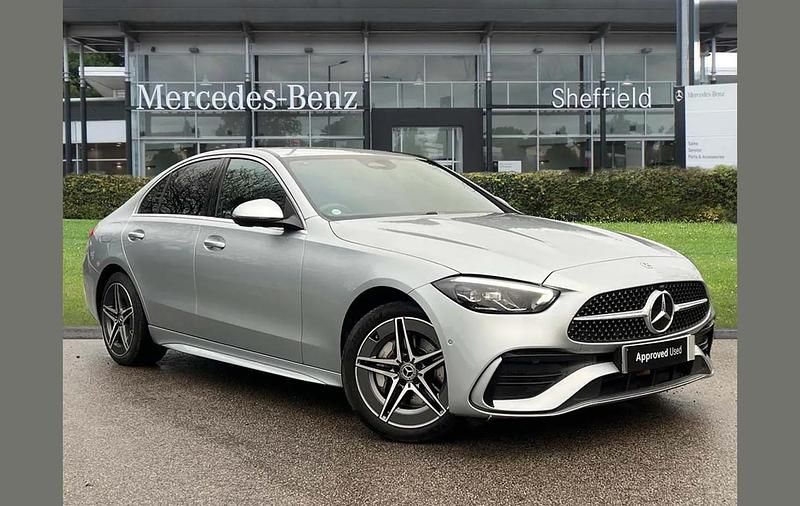 Used Mercedes C300e AMG line 308 HP (226 kW) 2024 Silver Sedan