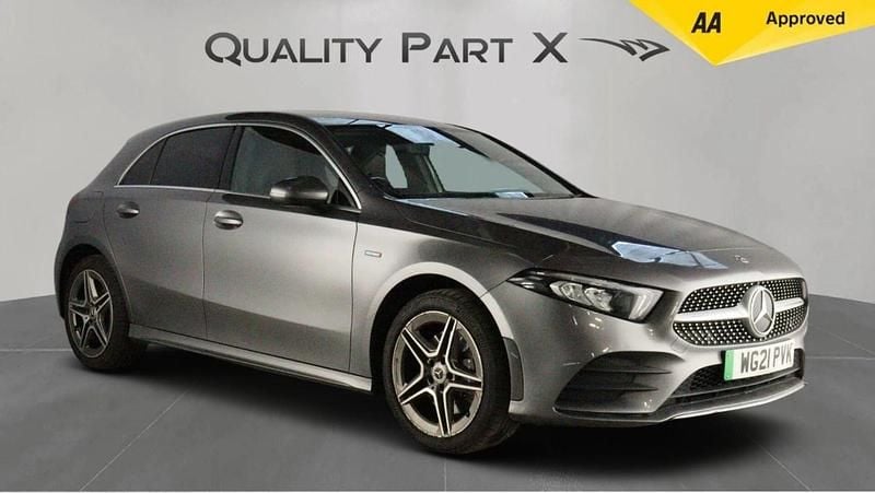 Grey Used 2021 Mercedes A250 AMG line Hatchback | £13,699 (Good price) - Image 1/4