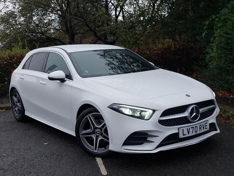 White Used 2020 Mercedes A200 AMG line Hatchback | £18,498 (Fair price) - Image 1/4