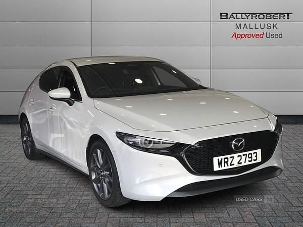 White New 2025 Mazda 3 Exclusive-Line Hatchback | £22,950 (Good price) - Image 1/4