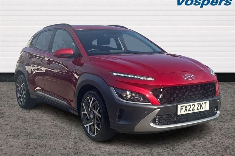 Red Used 2022 Hyundai Kona Premium SUV | £15,695 (Good price) - Image 1/3