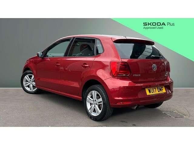 Used VW Polo Match 90 HP (66 kW) 2017 Red Hatchback