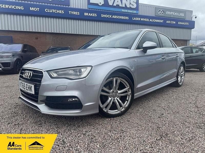 Silver Used 2016 Audi A3 S-Line Sedan | £11,591 (Good price) - Image 1/4