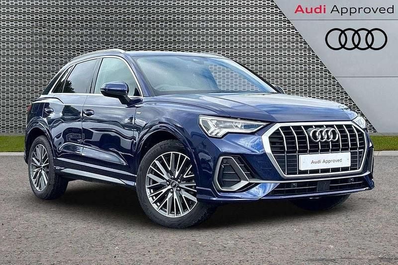 Blue Used 2022 Audi Q3 S-Line SUV | £23,792 (Good price) - Image 1/4