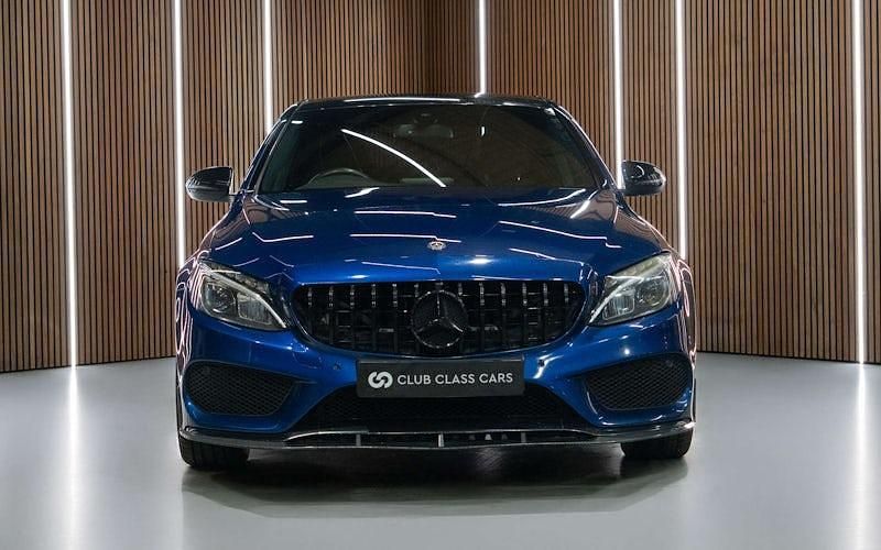 Used Mercedes C220 AMG Line Premium 170 HP (125 kW) 2018 Blue Sedan