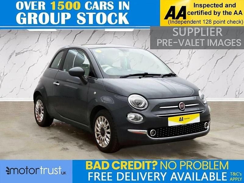 Used Fiat 500 Lounge 69 HP (50 kW) 2018 Grey Hatchback