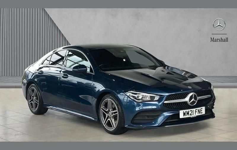 Used Mercedes CLA180 AMG line 136 HP (100 kW) 2021 Denim blue metallic  Sedan