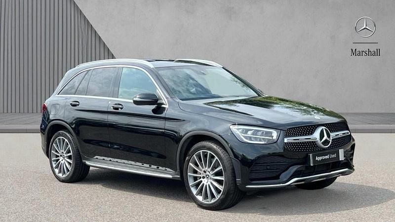 Black Used 2021 Mercedes GLC300 AMG Line Premium Estate | £29,927 (Fair price) - Image 1/4