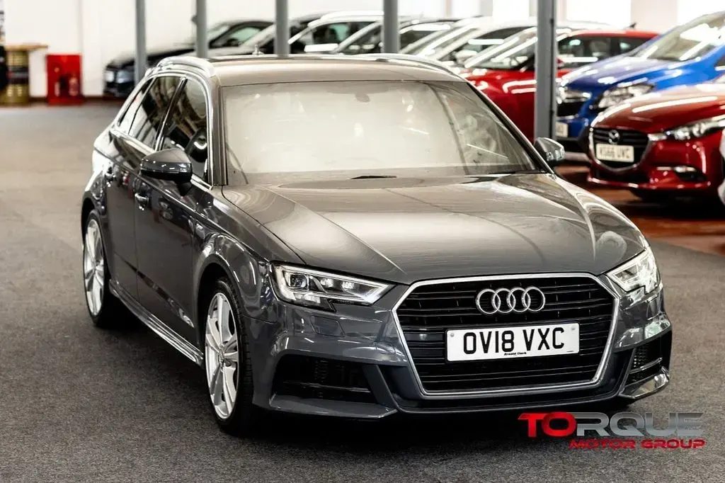 Used Audi A3 S-Line 116 HP (85 kW) 2018 Grey Sedan