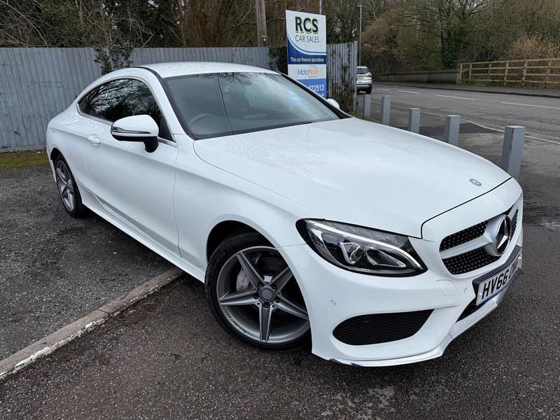 Used Mercedes C220 AMG line 2016 White Coupe