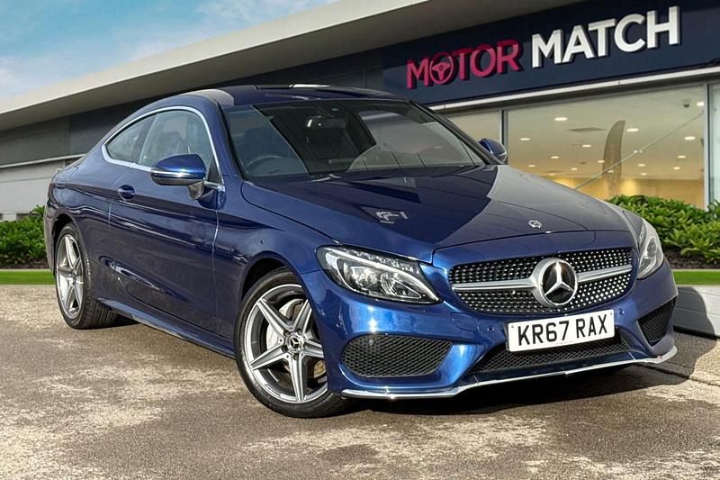 Blue Used 2017 Mercedes C200 AMG line Coupe | £14,990 (Fair price) - Image 1/4