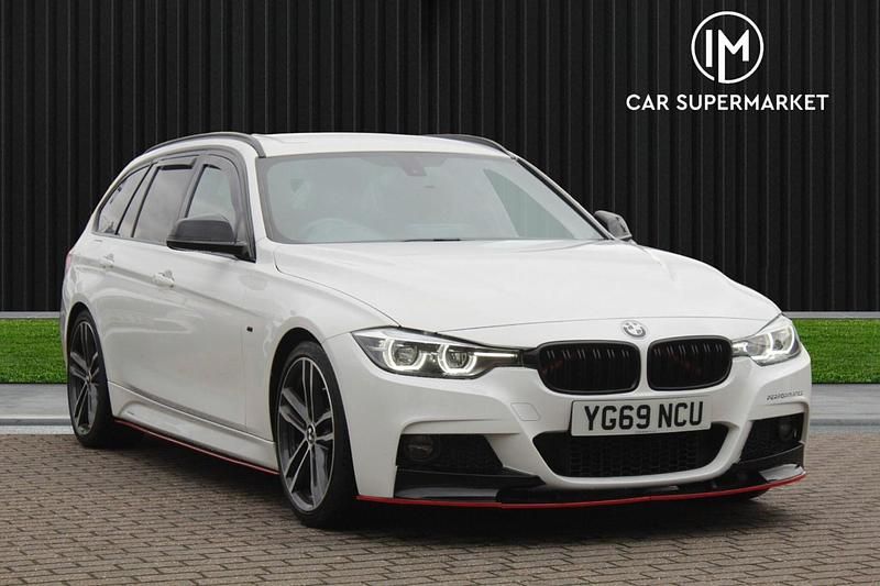 White Used 2019 BMW 320 M Sport Estate | £17,885 (Fair price) - Image 1/4