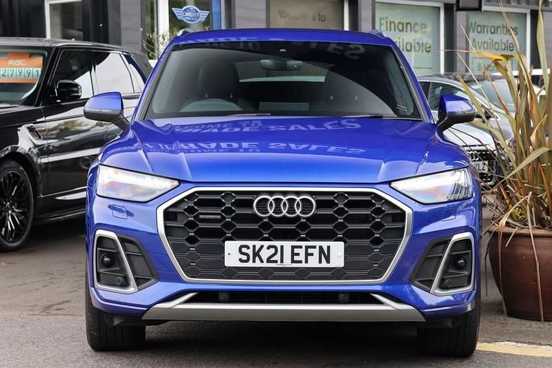 Used Audi Q5 S-Line 245 HP (180 kW) 2021 Blue SUV