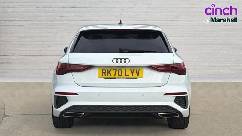 Used Audi A3 S-Line 150 HP (110 kW) 2020 White Sedan